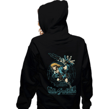 Load image into Gallery viewer, Daily_Deal_Shirts Zippered Hoodies, Unisex / Small / Black The Swordsman
