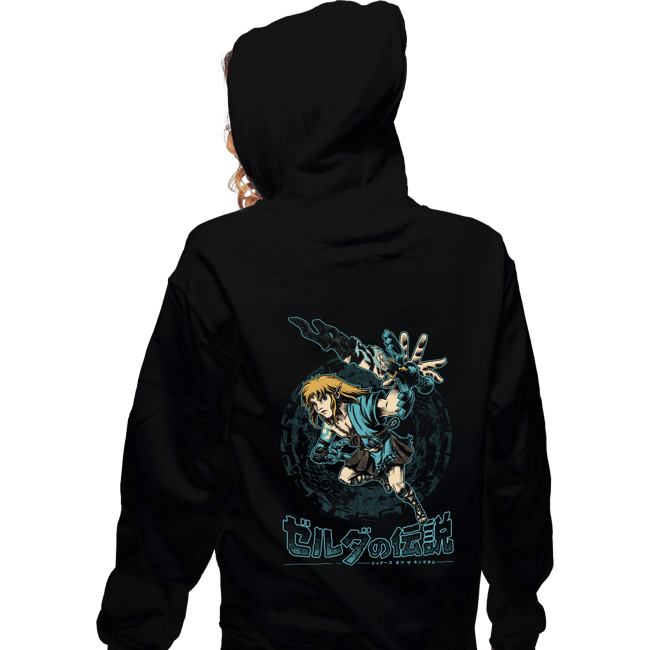 Daily_Deal_Shirts Zippered Hoodies, Unisex / Small / Black The Swordsman