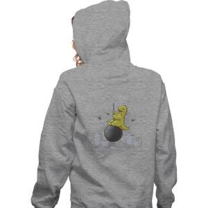 Shirts Zippered Hoodies, Unisex / Small / Sports Grey Wrecking Ball