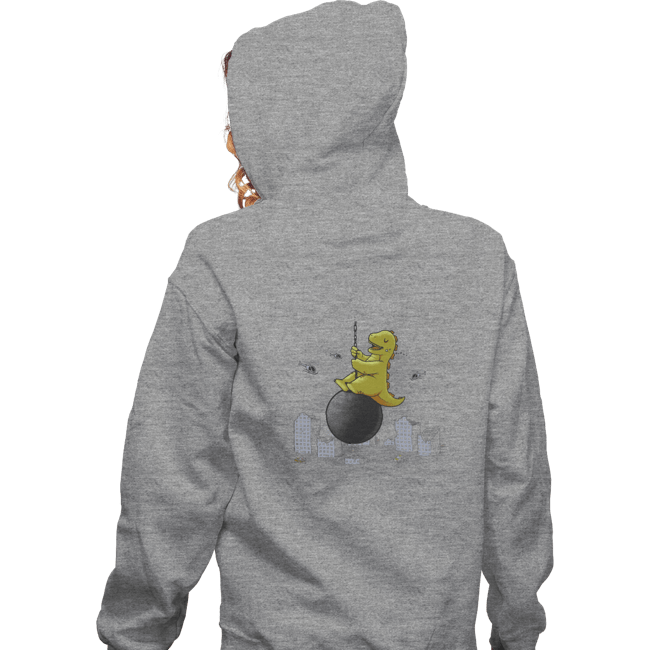 Shirts Zippered Hoodies, Unisex / Small / Sports Grey Wrecking Ball