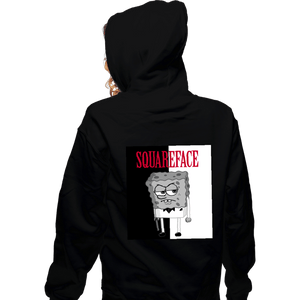 Shirts Zippered Hoodies, Unisex / Small / Black Squareface