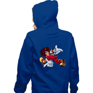 Daily_Deal_Shirts Zippered Hoodies, Unisex / Small / Royal Blue Kingdom Adventure