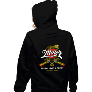 Shirts Zippered Hoodies, Unisex / Small / Black Miller Red