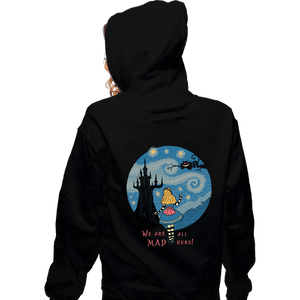 Daily_Deal_Shirts Zippered Hoodies, Unisex / Small / Black Starry Wonderland