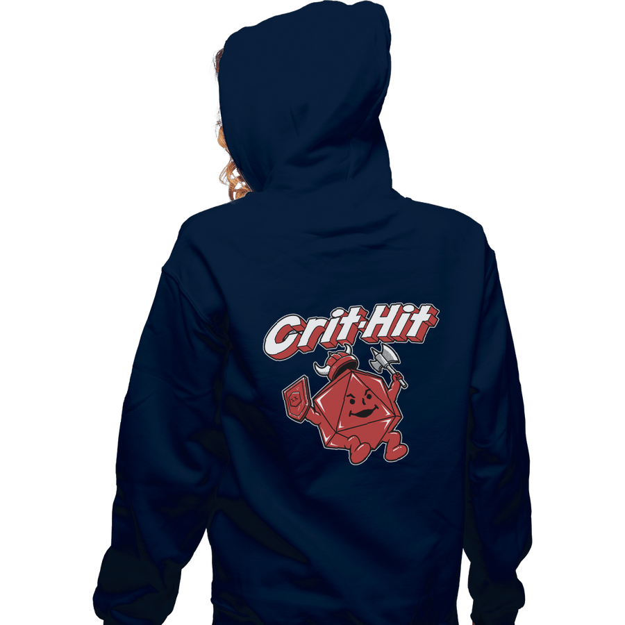 Shirts Zippered Hoodies, Unisex / Small / Navy Crit-Hit