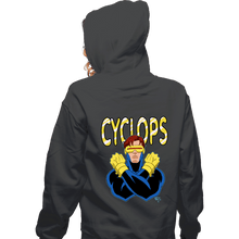 Load image into Gallery viewer, Daily_Deal_Shirts Zippered Hoodies, Unisex / Small / Dark Heather Cyclops 97
