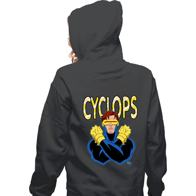 Daily_Deal_Shirts Zippered Hoodies, Unisex / Small / Dark Heather Cyclops 97