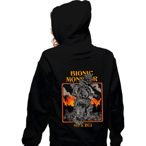 Secret_Shirts Zippered Hoodies, Unisex / Small / Black Bionic Monster