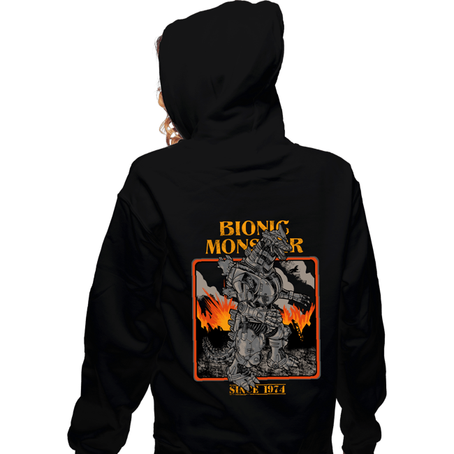 Secret_Shirts Zippered Hoodies, Unisex / Small / Black Bionic Monster