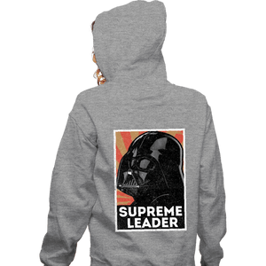 Shirts Zippered Hoodies, Unisex / Small / Sports Grey Supreme Leader