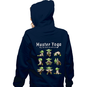 Secret_Shirts Zippered Hoodies, Unisex / Small / Navy Master Yoga!