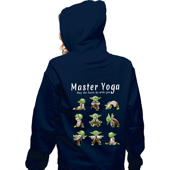 Secret_Shirts Zippered Hoodies, Unisex / Small / Navy Master Yoga!