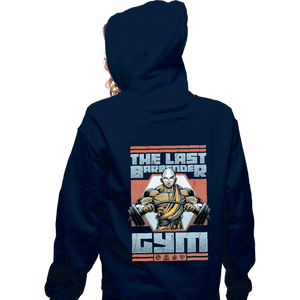 Daily_Deal_Shirts Zippered Hoodies, Unisex / Small / Navy The Last Barbender Gym