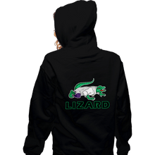 Load image into Gallery viewer, Shirts Zippered Hoodies, Unisex / Small / Black Lizard
