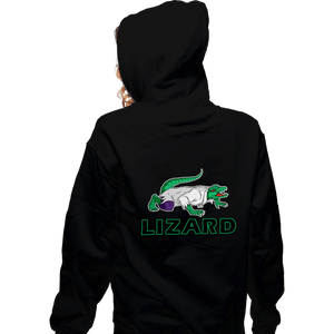 Shirts Zippered Hoodies, Unisex / Small / Black Lizard