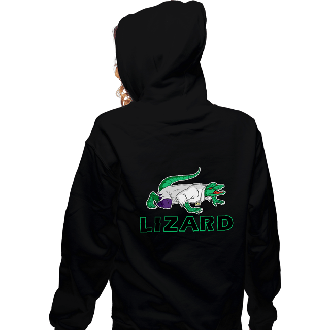 Shirts Zippered Hoodies, Unisex / Small / Black Lizard