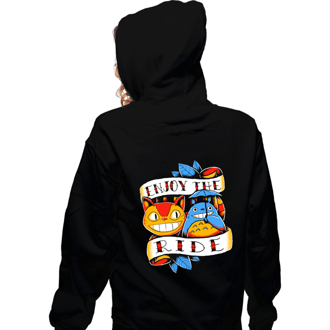 Daily_Deal_Shirts Zippered Hoodies, Unisex / Small / Black Enjoy The Ride