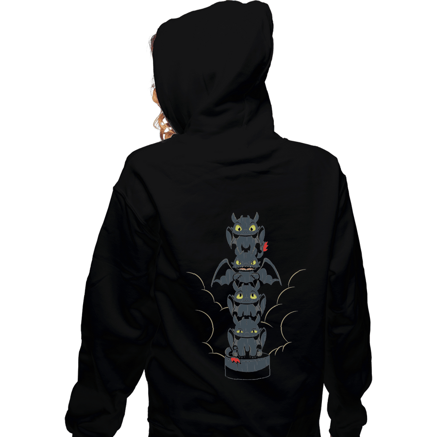 Shirts Pullover Hoodies, Unisex / Small / Black Dragon Mood Totem