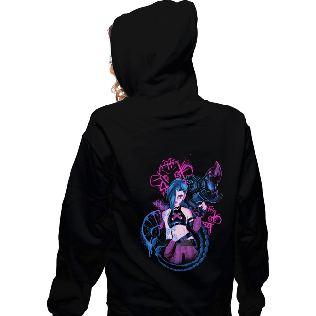 Daily_Deal_Shirts Zippered Hoodies, Unisex / Small / Black Jinx!
