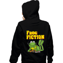 Load image into Gallery viewer, Daily_Deal_Shirts Zippered Hoodies, Unisex / Small / Black Frog Fiction
