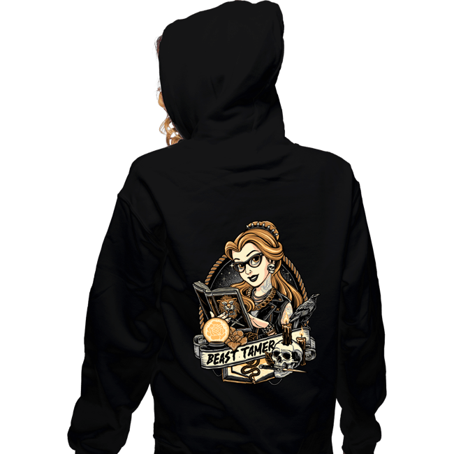 Daily_Deal_Shirts Zippered Hoodies, Unisex / Small / Black Beast Tamer