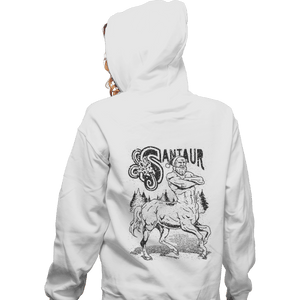 Shirts Zippered Hoodies, Unisex / Small / White Santaur