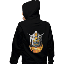 Load image into Gallery viewer, Shirts Zippered Hoodies, Unisex / Small / Black Skull Warrior
