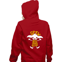 Load image into Gallery viewer, Daily_Deal_Shirts Zippered Hoodies, Unisex / Small / Red SPEW
