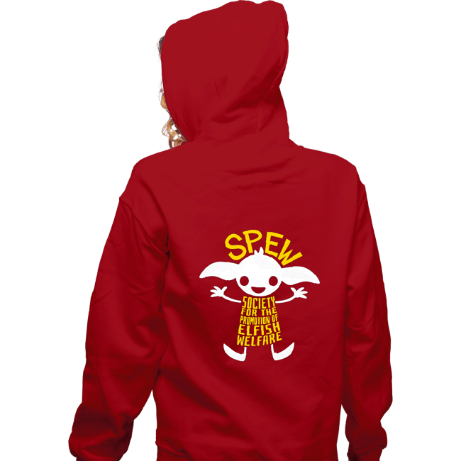 Daily_Deal_Shirts Zippered Hoodies, Unisex / Small / Red SPEW