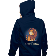 Load image into Gallery viewer, Shirts Zippered Hoodies, Unisex / Small / Navy The Kitty King
