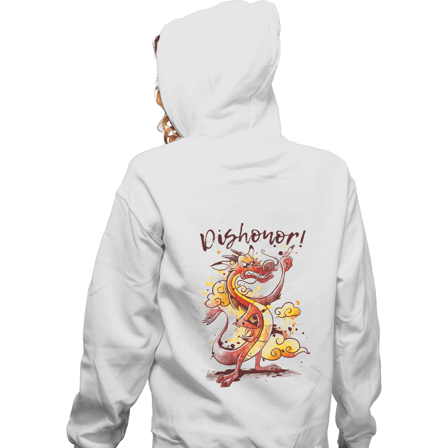 Shirts Zippered Hoodies, Unisex / Small / White Dishonor