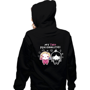 Daily_Deal_Shirts Zippered Hoodies, Unisex / Small / Black My Two Personalities