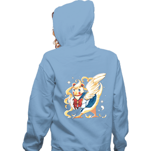 Daily_Deal_Shirts Zippered Hoodies, Unisex / Small / Royal Blue Sailor Bird