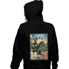 Load image into Gallery viewer, Daily_Deal_Shirts Zippered Hoodies, Unisex / Small / Black Dual Katana in Japan
