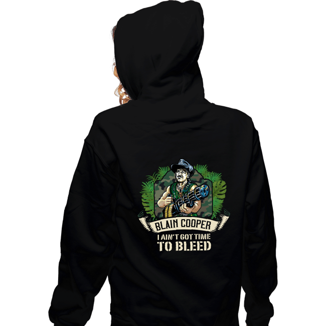 Shirts Zippered Hoodies, Unisex / Small / Black No Time To Bleed