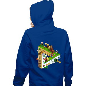 Daily_Deal_Shirts Zippered Hoodies, Unisex / Small / Royal Blue Impossible Platforms