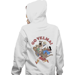 Secret_Shirts Zippered Hoodies, Unisex / Small / White Go Velma!
