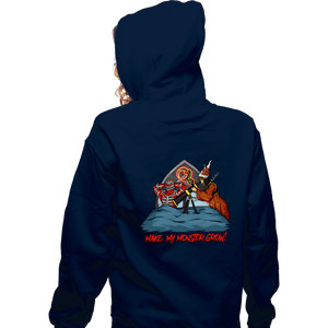 Secret_Shirts Zippered Hoodies, Unisex / Small / Navy Make My Monster
