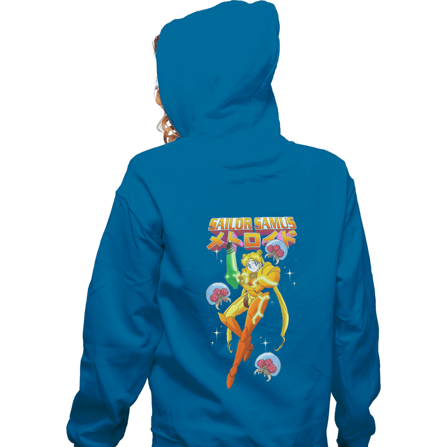Shirts Zippered Hoodies, Unisex / Small / Royal blue Sailor Samus Power Suit