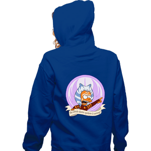 Daily_Deal_Shirts Zippered Hoodies, Unisex / Small / Royal Blue Angry Padawan