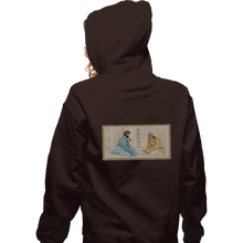 Load image into Gallery viewer, Daily_Deal_Shirts Zippered Hoodies, Unisex / Small / Dark Chocolate Legend Of The Smoking Bowls
