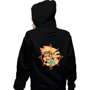 Daily_Deal_Shirts Zippered Hoodies, Unisex / Small / Black Digi Courage