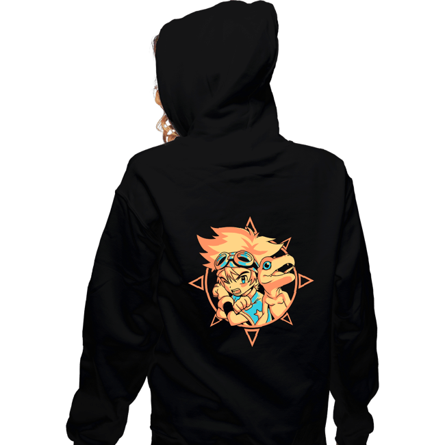 Daily_Deal_Shirts Zippered Hoodies, Unisex / Small / Black Digi Courage