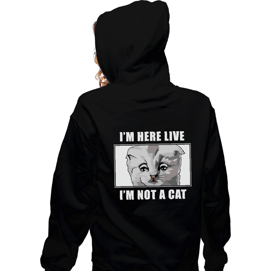 Shirts Zippered Hoodies, Unisex / Small / Black Zoom Cat