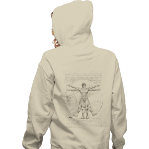 Shirts Zippered Hoodies, Unisex / Small / White Eren Vitruvian