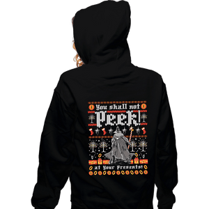 Secret_Shirts Zippered Hoodies, Unisex / Small / Black You Shall Not Peak