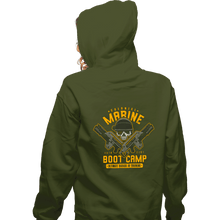 Load image into Gallery viewer, Shirts Zippered Hoodies, Unisex / Small / Military Green Colonial Marine s
