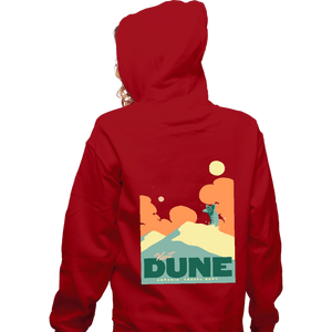 Shirts Zippered Hoodies, Unisex / Small / Red Visit Dune