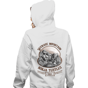 Shirts Zippered Hoodies, Unisex / Small / White Teenage Mountain