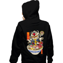 Load image into Gallery viewer, Daily_Deal_Shirts Zippered Hoodies, Unisex / Small / Black Ramen Gundam
